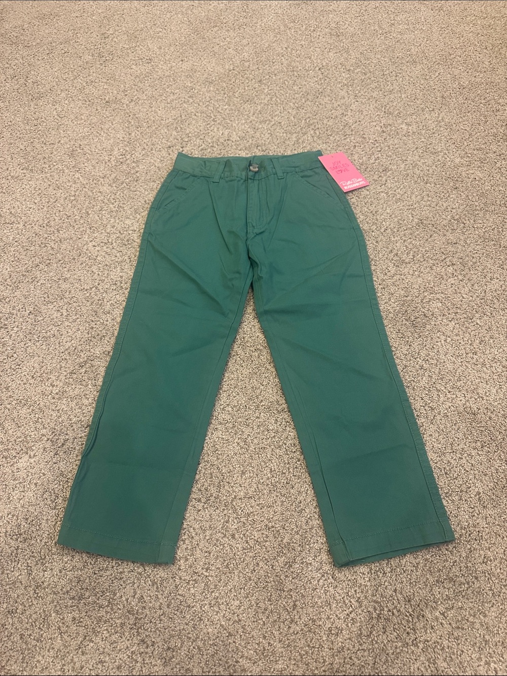 Ruggedbutts boys green Straight-Leg Chinos size 5 NEW